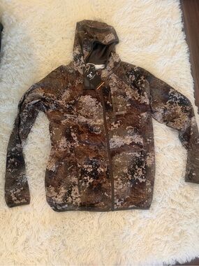RedHead Realtree-Style Camo Zip Hoodie in Brown and Olive